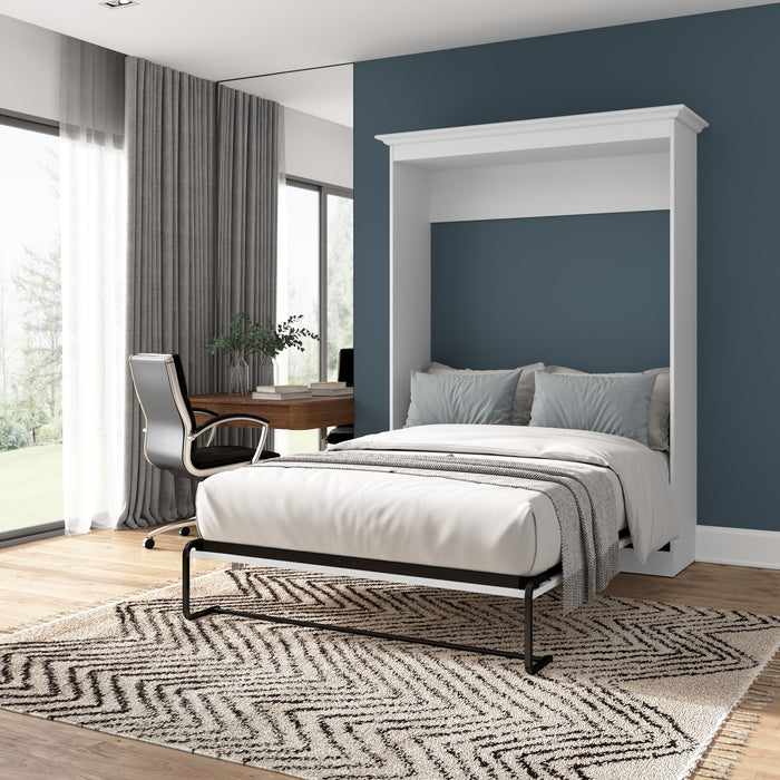 Lit double escamotable Versatile de Bestar de 64 po (L) - blanc