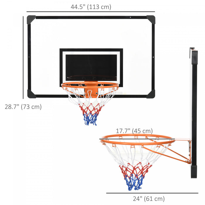 Soozier Mini Panier De Basket-ball, Cerceau Mural, Interieure Et Exterieure