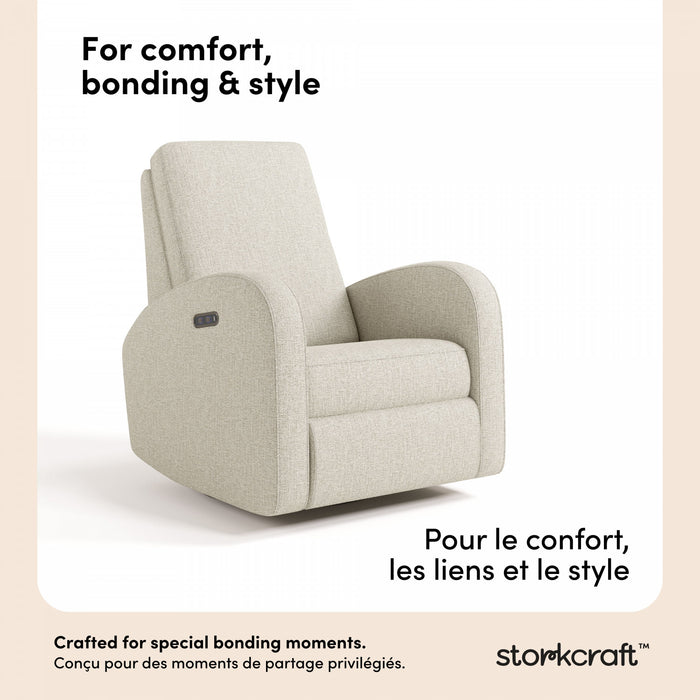 Storkcraft Santa Monica Fauteuil inclinable electrique - Tressage dune