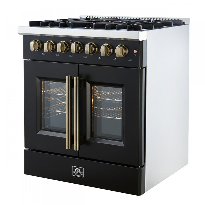 Cuisiniere a double combustible Galiano 30 po, noire, 4.32 pi³ - FFSGS6356-30BLK