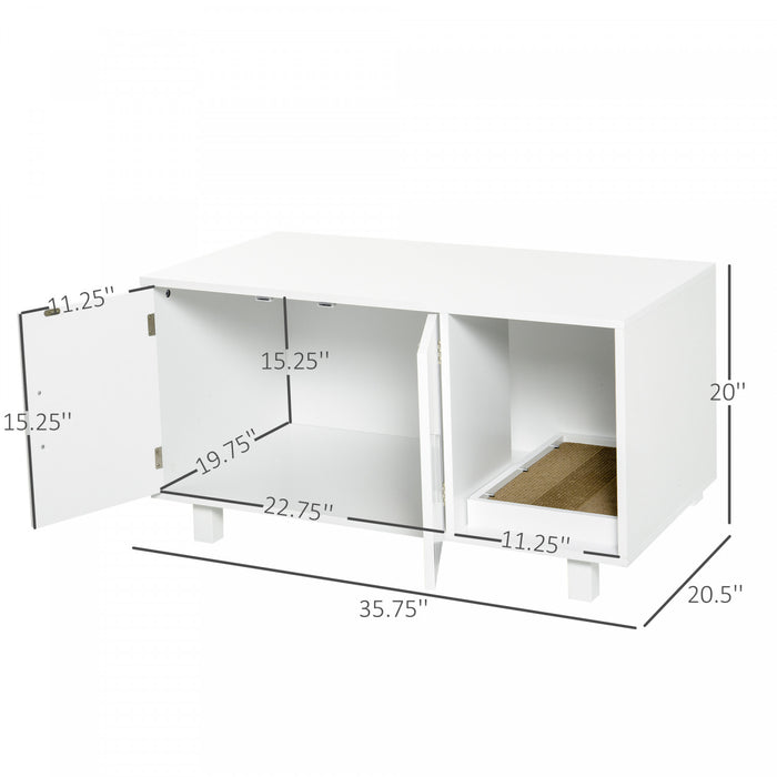 Portes Magnetiques Scratcher Blanc