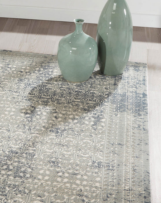 Tapis Traditionnel Mabel 5'1\" x 7'7\" en Vert