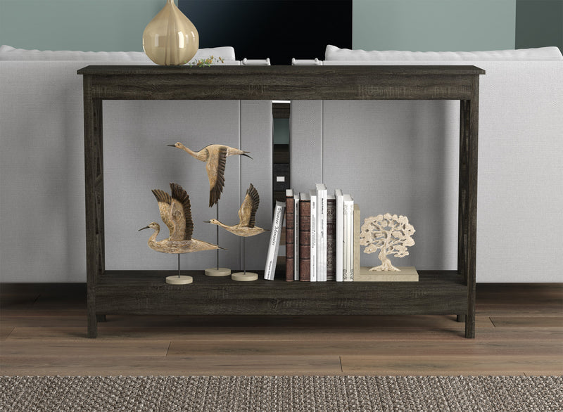 Console de 47 po avec 1 tablette - gris foncé
