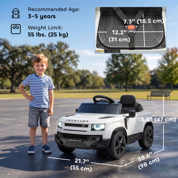 Qaba Voiture Electrique 12V Enfant, Suspension, Demarrage Progressif, Telecommande