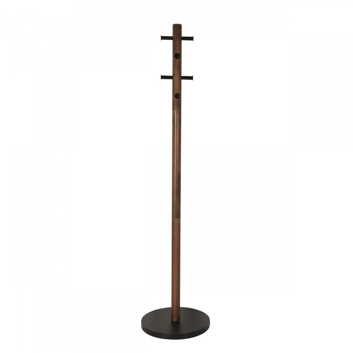 Portemanteau moderne Pillar de Umbra en bois - noir et noyer
