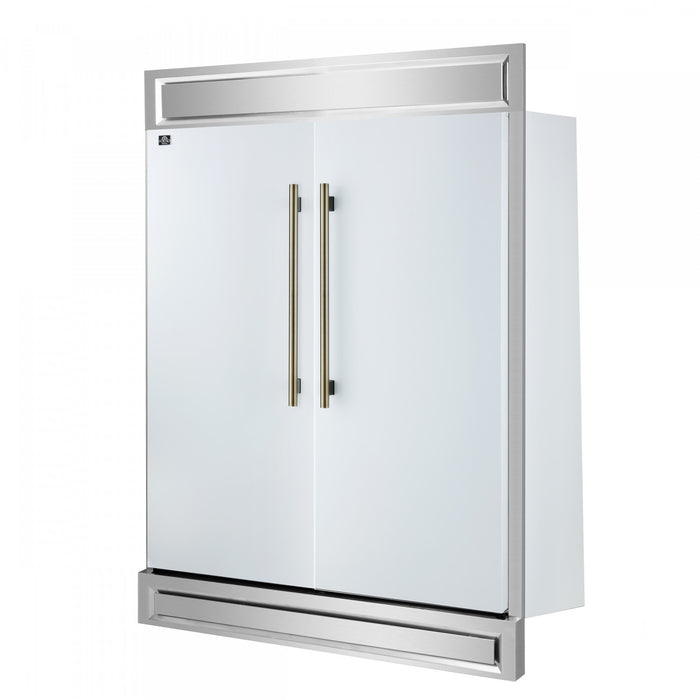 Refrigerateur/congelateur convertible Maderno de 60 po, blanc, 27,2 pi³ – FFFFD1722-60MG-WHT