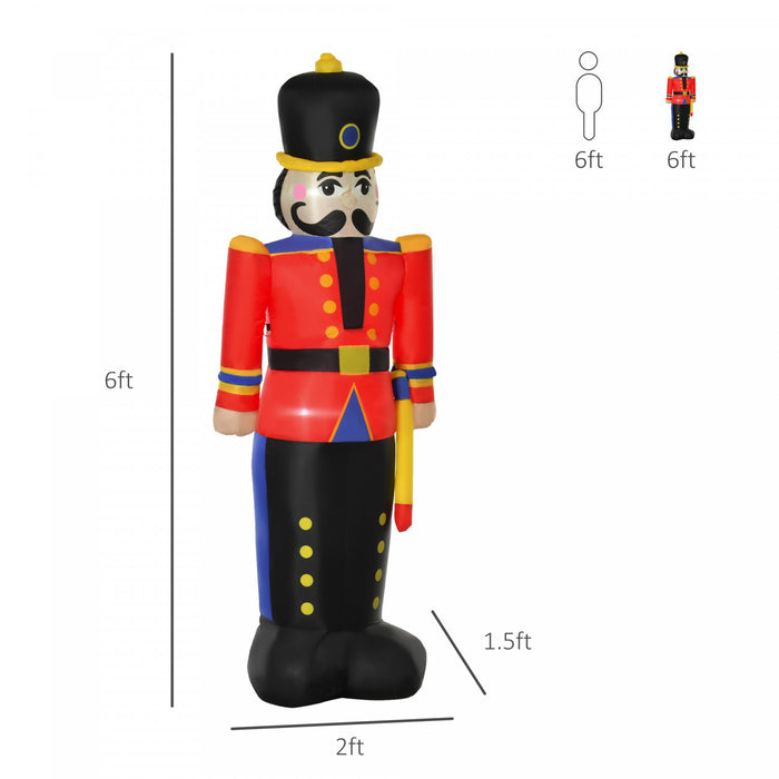 Homcom Casse-noisette De Noel Gonflable