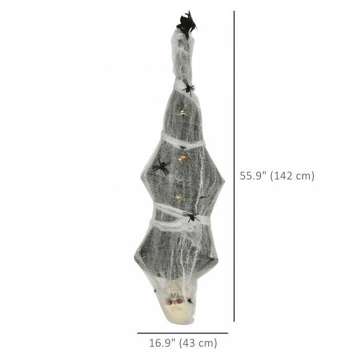 Homcom Momie Suspendu Decoration D'halloween 4.7 Ft Avec Toile D'araignee