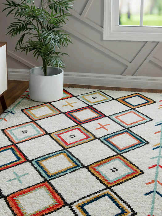 Tapis Contemporain Vivi 9'10\" x en Multi