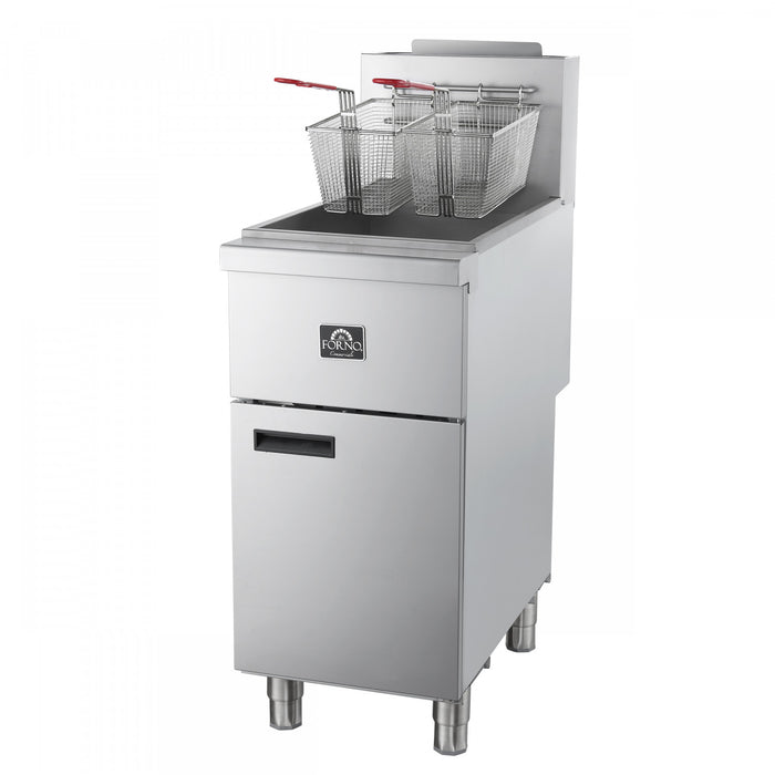 Friteuse a gaz propane Commerciale, 4 bruleurs (120 000 BTU), capacite d'huile de 50 lb – FCMGF0030