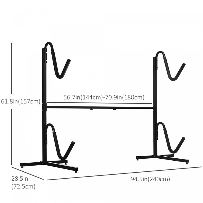 Soozier Support De Rangement Pour 2 Kayaks , Canoes Ou Planches A Pagaie