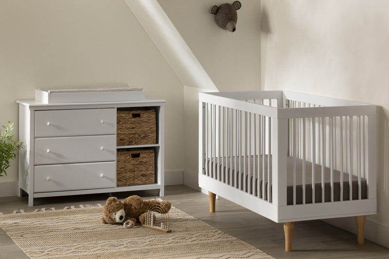 Cotton Candy Table A Langer Avec Pourtour Amovible - Blanc Solide