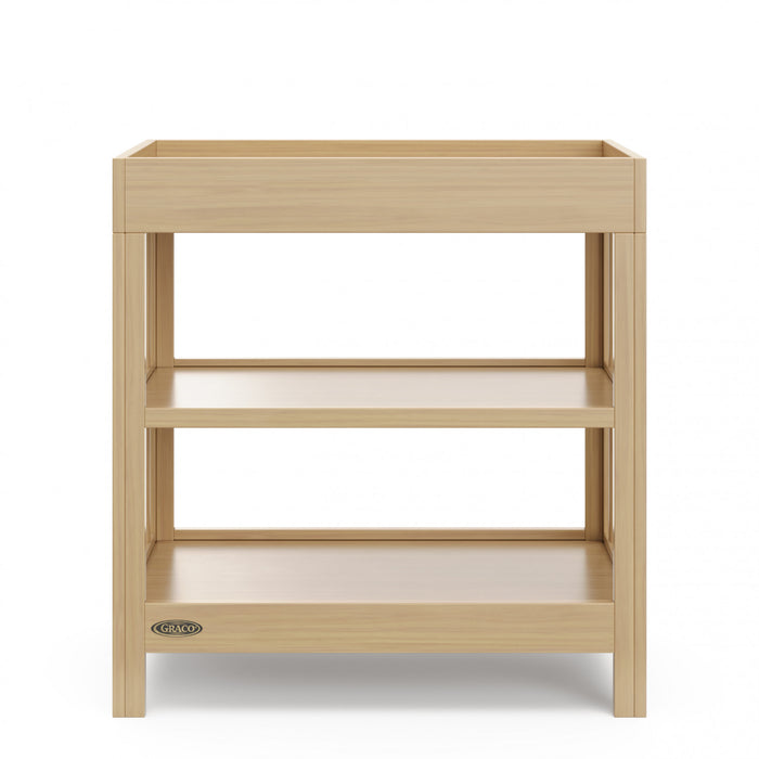 Table a langer Graco Teddi avec matelas a langer resistant a l’eau – Bois flotte