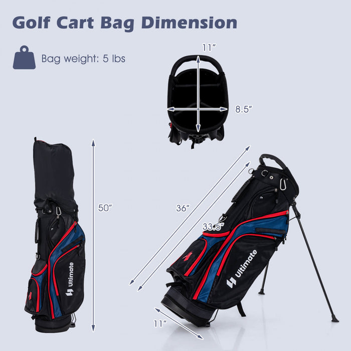 Ultimate Men's Complete Golf Club Set Golf Club Package Set Incl 460cc Avec Capuchon Bleu