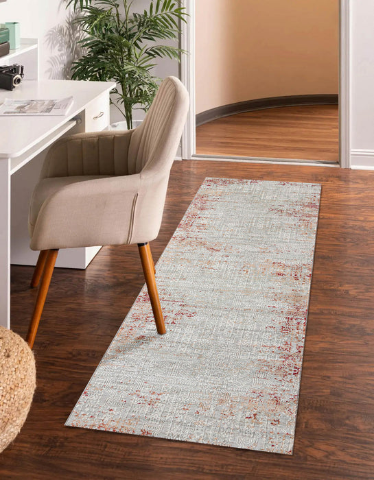 Tapis Traditionnel Amber 2'2\" x 7'7\" en Rouge