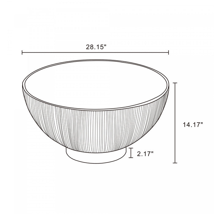 Ensemble de 2 tables Anderson Modern : table basse et table d’appoint en creme
