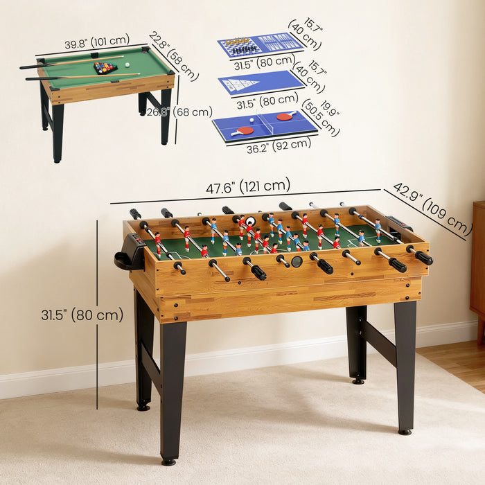 Soozier Table de jeu multifonction 13 en 1, 48 po, pour enfants et adultes