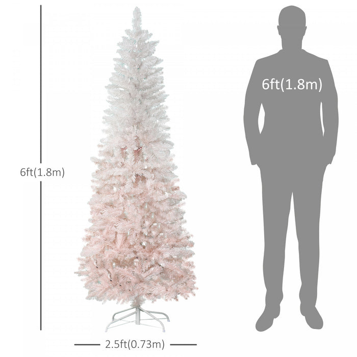 Homcom Sapin De Noel Artificiel De 6 Pieds Avec 406 Branches