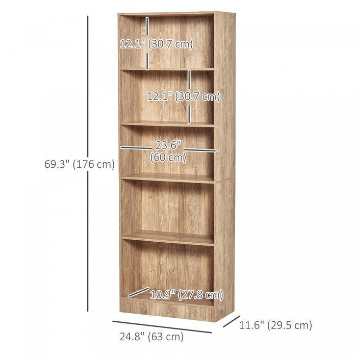 HOMCOM Bibliotheque 5 Niveaux Presentation Armoire Etagere