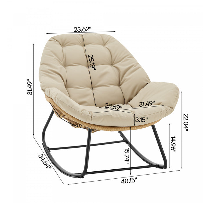 Ensemble de salon moderne Benson 3 pieces avec fauteuils, coloris creme