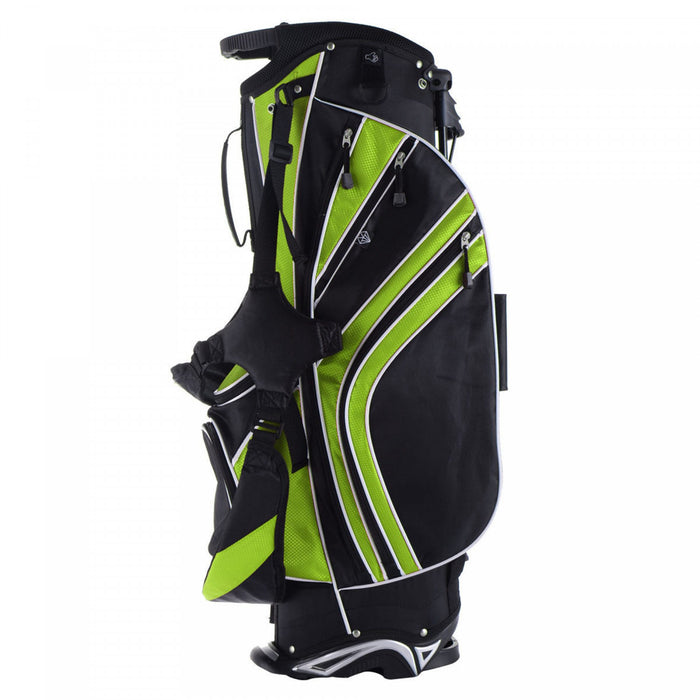 Costway Golf Stand Cart Bag Club W/6 Way Divider Carry Organizer Poches De Stockage Vert