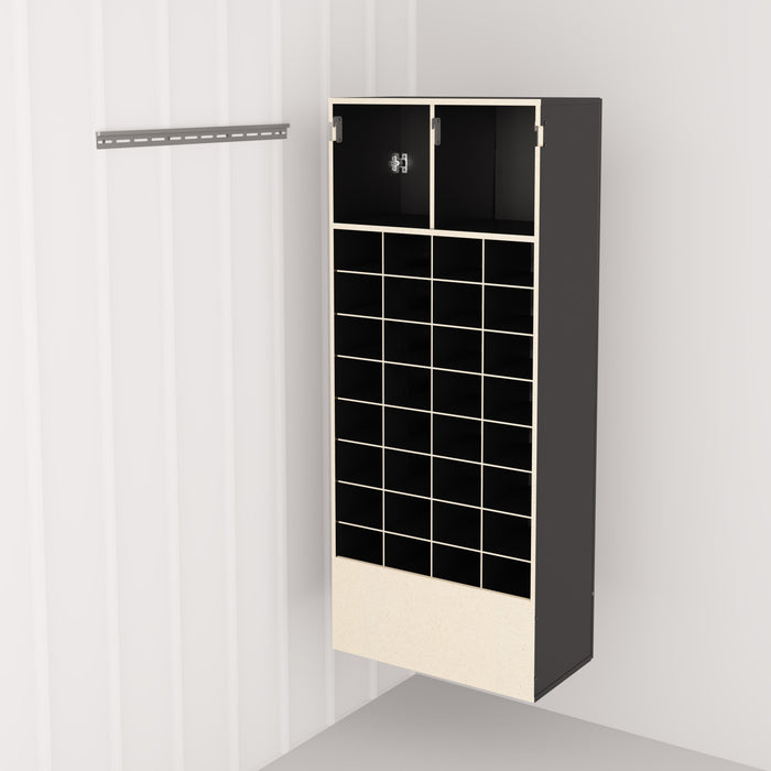 Hangups Armoire De Rangement Pour Chaussures A 40 Casiers – Noir