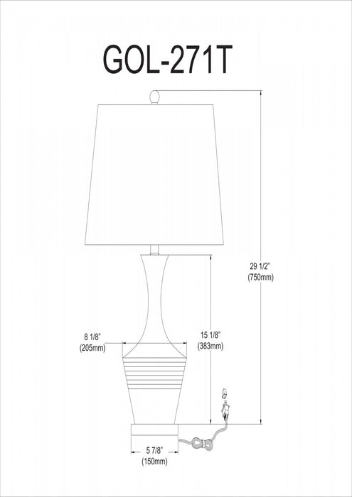 Très grande lampe de table Goliath de Dainolite en céramique, avec abat-jour cylindrique, fini blanc et 1 ampoule