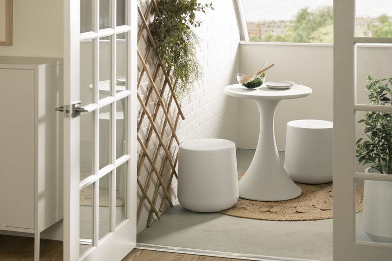 Table bistro Dalya pour la terrasse - greige