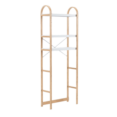 Umbra Modern Bellwood Over-Toilet Shelves - White and Natural|Tablettes au-dessus de la toilette modernes Bellwood de Umbra - blanches et naturelles