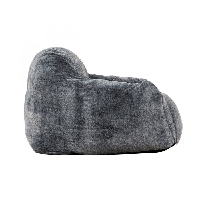 Fauteuil poire Tore de Sealy en fausse fourrure avec mousse à haute densité