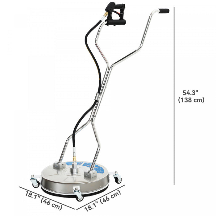 Outsunny Nettoyeur de surface pour laveuse a pression 18\"