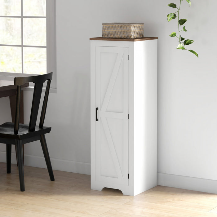 HOMCOM Armoire de rangement de ferme avec etagere reglable pour le salon