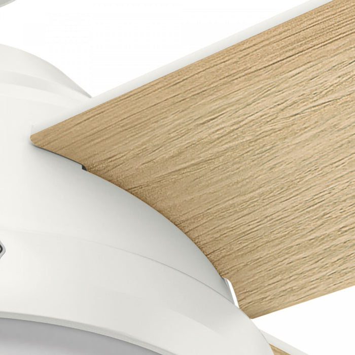 Ventilateur de plafond Dempsey avec luminaire - Blanc