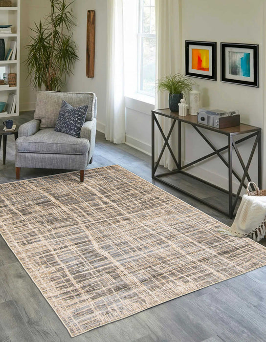 Carpette Lattice grise - 5 pi 0 po x 8 pi 0 po  