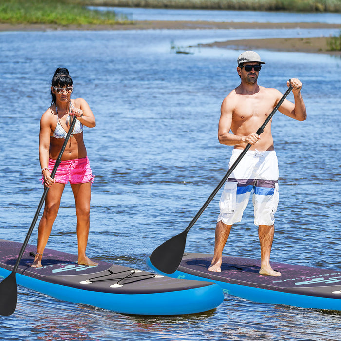 Marque Go Plus Stand Up Paddle Gonflable 335 Cm Planche De Surf Avec Pagaie En Aluminium Et Sac