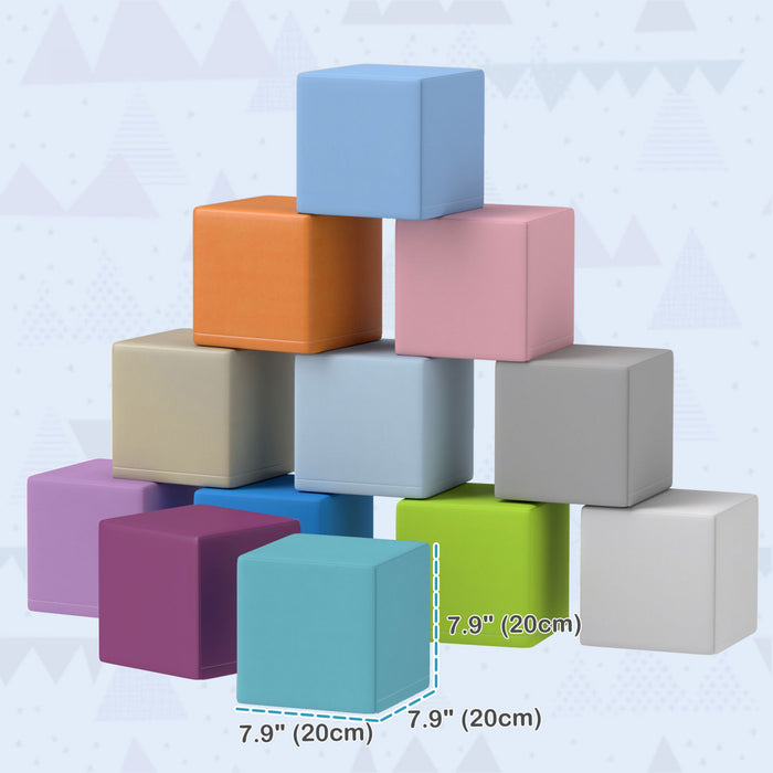Soozier 12 Pieces Blocs De Mousse Equipement De Jeu Doux Pour Enfants