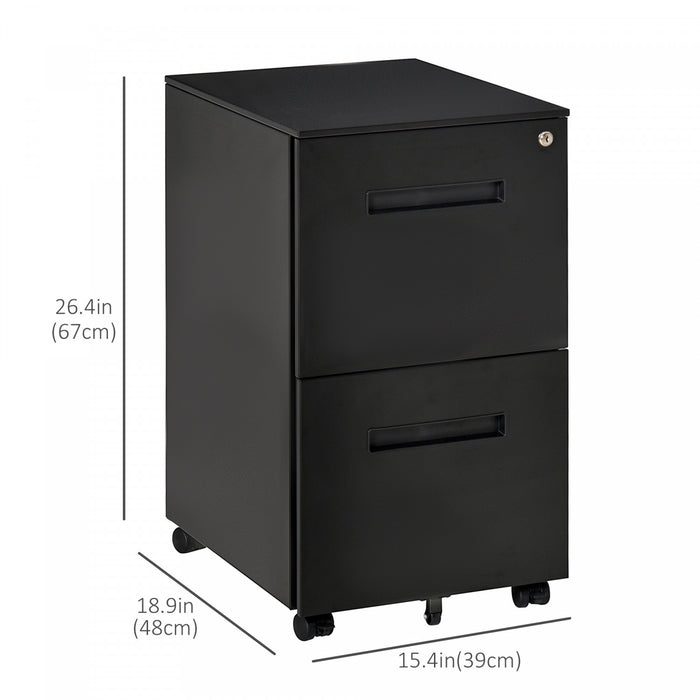 Vinsetto Classeur Vertical Classeur Verrouillable Pour Le Bureau