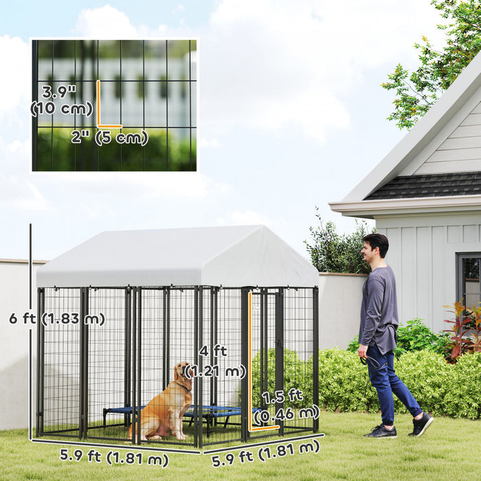 Niche D'exterieur Pawhut Avec Housse Pour Grands Chiens
