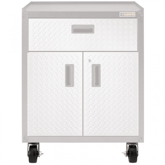 Ensemble de roulettes pour armoire modulaire GearBox de Gladiator - noir