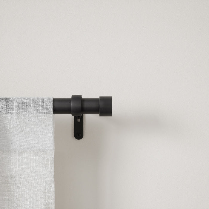  Tringle à rideaux extensible Cappa de Umbra noir mat de 1 po - 66 po à 120 po