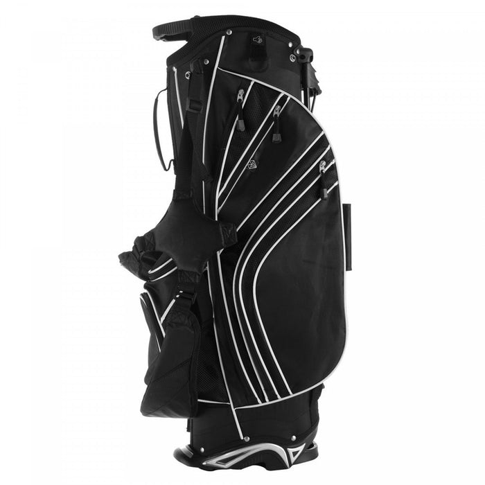 Costway Golf Stand Cart Bag Club W/6 Way Divider Carry Organizer Poches Stockage Noir