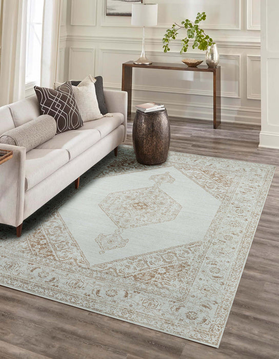 Tapis Traditionnel Maude 7'10\" x 10'6\" en brun
