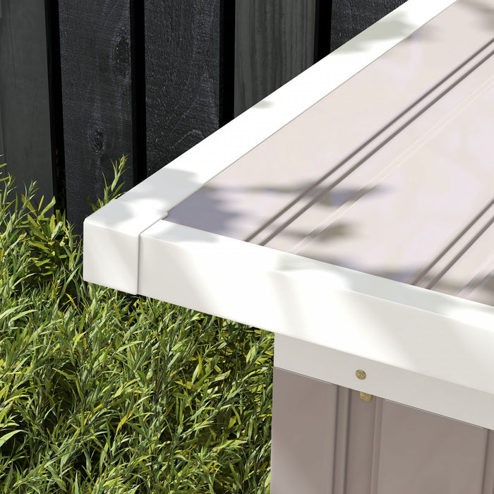 Outsunny Abri De Jardin En Metal 9' X 4' Avec Porte Coulissante, Vert Fonce