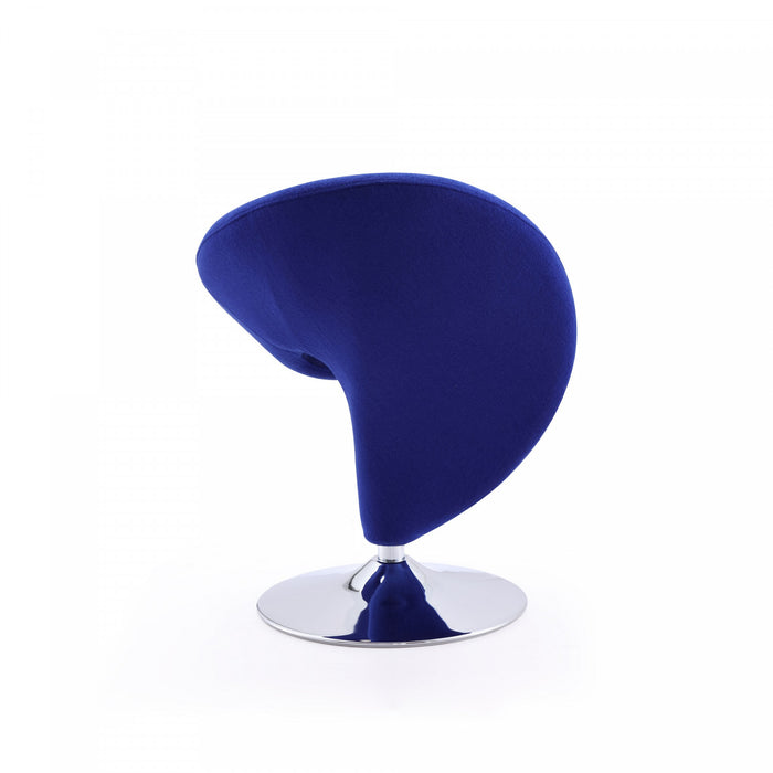 Fauteuil d’appoint moderne monobloc Curl en bleu, creme, violet, vert, gris, orange, rouge et jaune