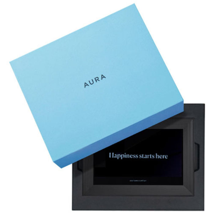 Cadre photo numérique Carver de Aura - gravier