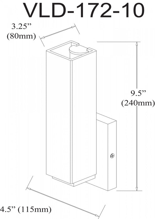 Applique murale Vonte de Dainolite en verre blanc, avec fini chromé poli et ampoule de 12 W