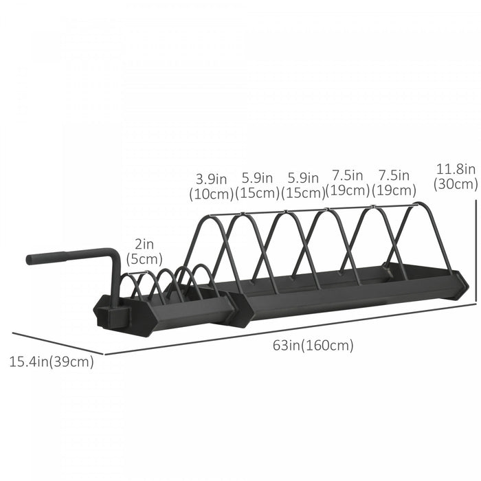 Soozier Support De Poids, Support De Support De Plaque De Poids Horizontal, Stockage De Plaque De Pare-chocs Avec Roues De Transport Pour La Salle De Sport A Domicile