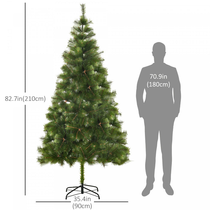 Homcom Arbre De Noel Artificiel De 7 Pieds Avec 505 Branches