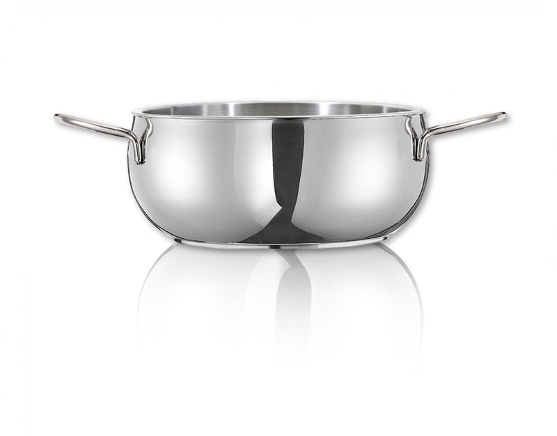 Arimi Bella Batterie De Cuisine Italienne En Acier Inoxydable 7 Pieces - Couvercle En Verre