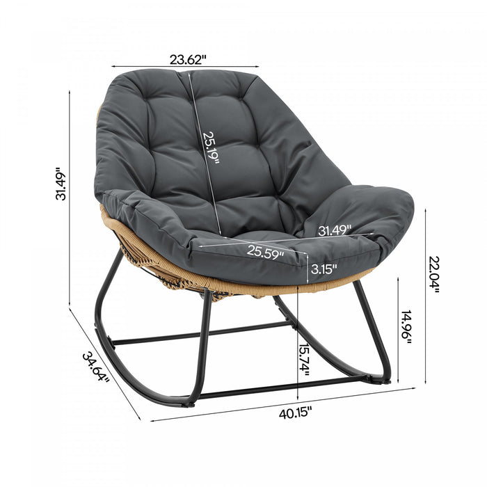 Ensemble moderne Benson de 3 fauteuils lounge gris - Lot de 6